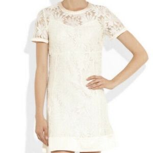 Marc by Marc Jacobs Size 4 Cream Lace Short Sleeve Dress